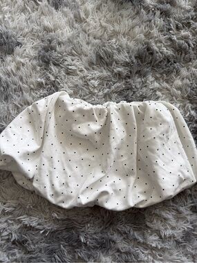 OAK + FORT White polka dot skirt